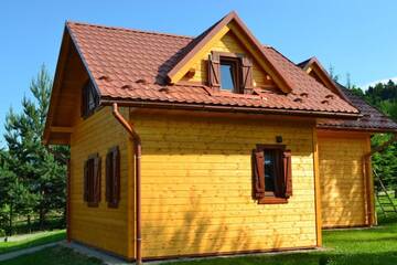 Фото номера Шале с двумя спальнями Шале Domki Klimkówka г. Климкувка 9